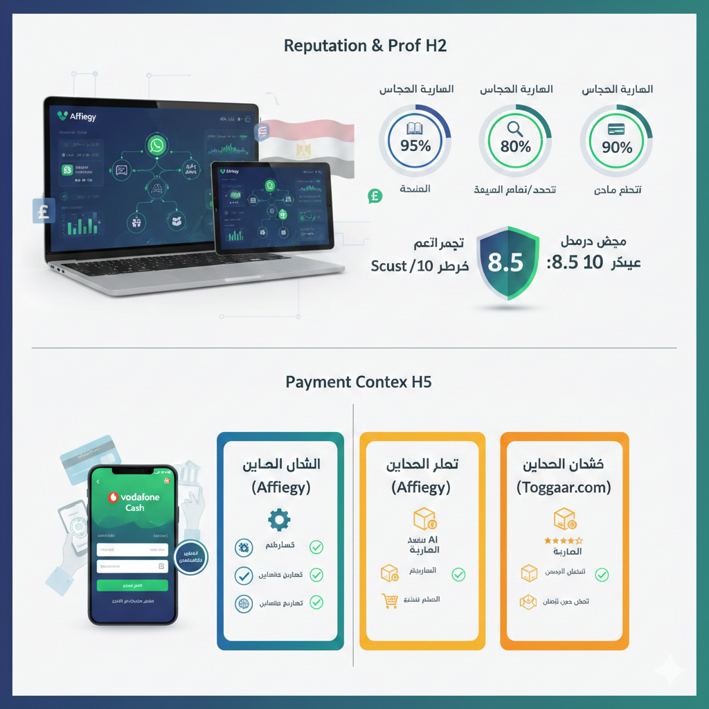 لوحة تحكم تحليل البيانات لمنصة أفلييت مصر وتتبع أداء المبيعات لعام 2026