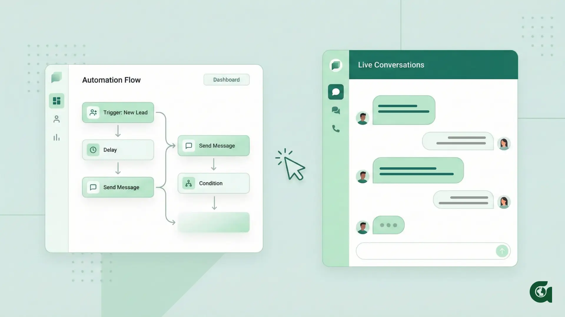 أتمتة المحادثات عبر تطبيق واتساب وربطها بنظام CRM متطور للأعمال