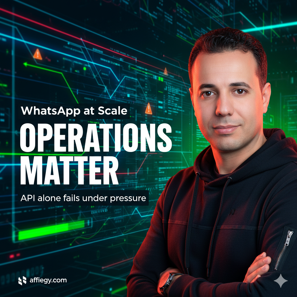 تدفق العمليات في نظام واتساب المتكامل