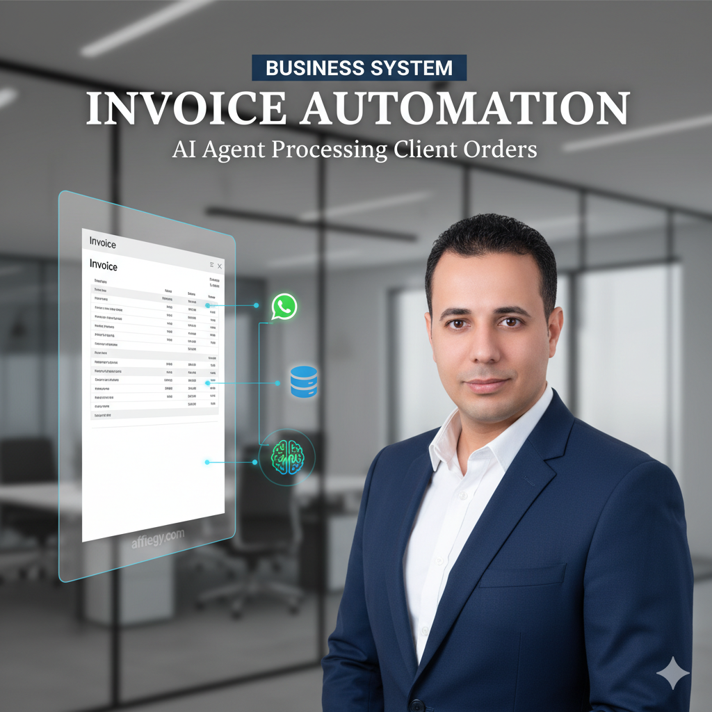 تحليل ذكاء اصطناعي لرسائل واتساب وتحويلها إلى بيانات منظمة للفواتير في السوق المصري