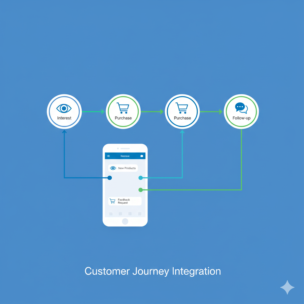 مخطط معماري لتدفق البيانات بين CRM و WhatsApp API لعام 2026