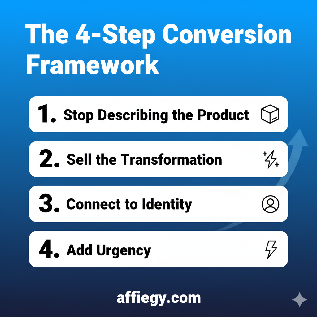 The 4-step framework for high conversion in Arabic eCommerce and Affiliate marketing
