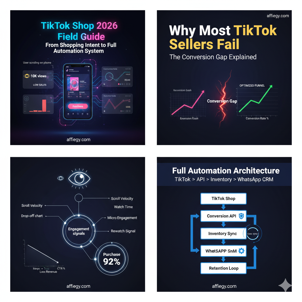 بناء نظام أتمتة متكامل يربط تيك توك شوب مع واتساب لإدارة المبيعات