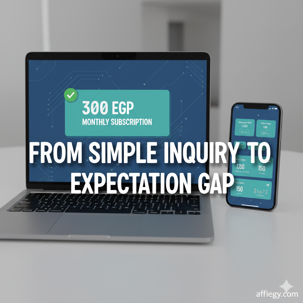 تمثيل لعميل يشعر بالحيرة بين الباقات المختلفة وأهمية اختيار النظام الصحيح لنمو البيزنس