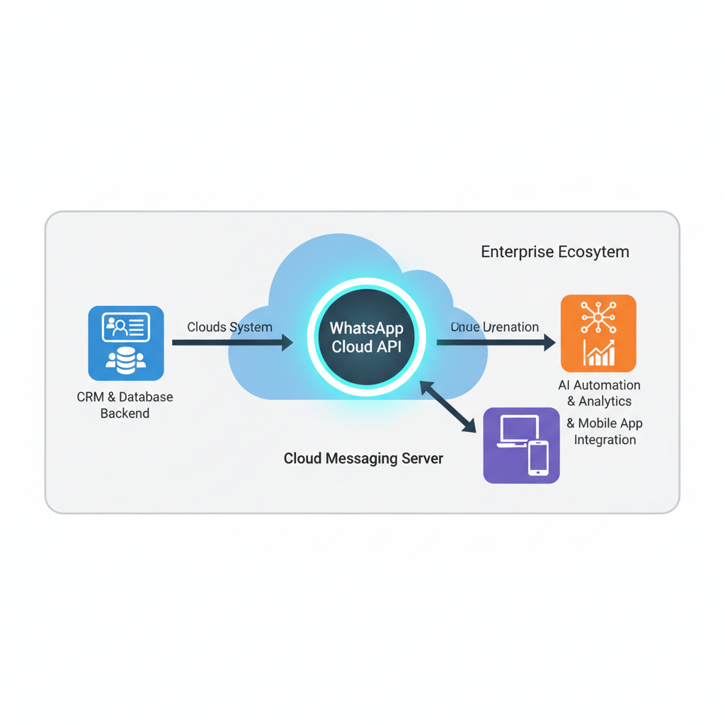 تكامل أنظمة WhatsApp API مع قواعد البيانات والـ ERP لتحليل البيانات