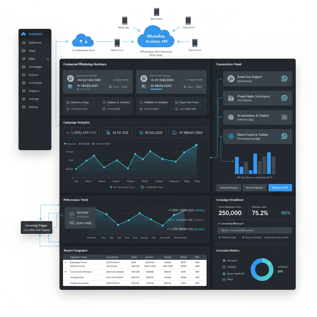 تحليل تقني لبنية WhatsApp API ونظام الأتمتة السحابي في سوق 2026