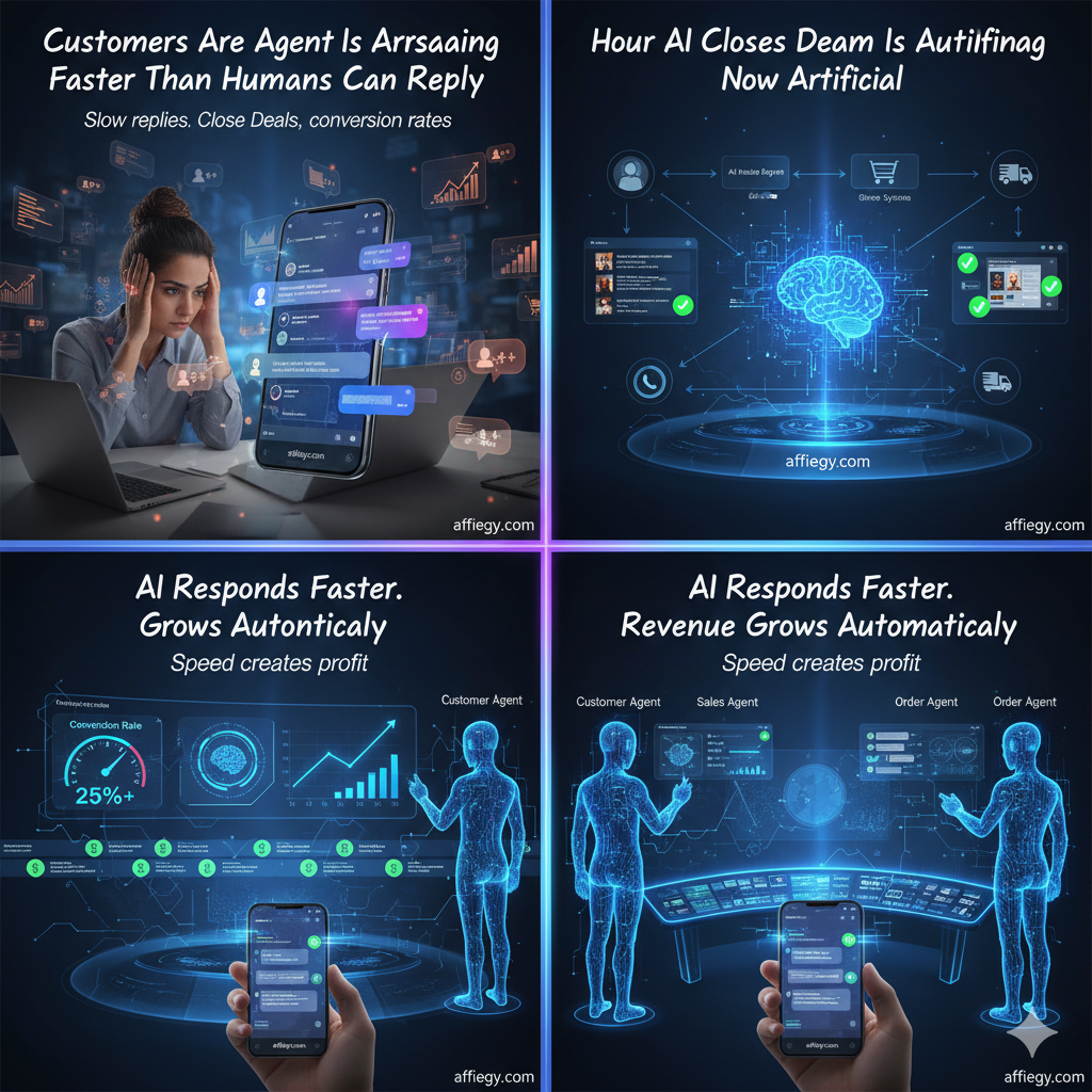 واجهة برمجة وبرمجة المبيعات الذكية AI Sales Agent للهواتف الذكية