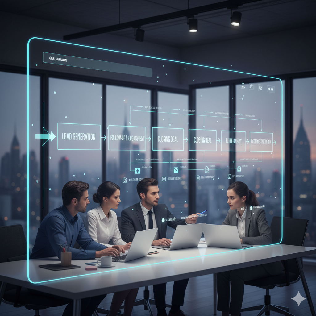 مقارنة بين سير العمل اليدوي المرهق والأتمتة الذكية باستخدام نظام CRM مخصص