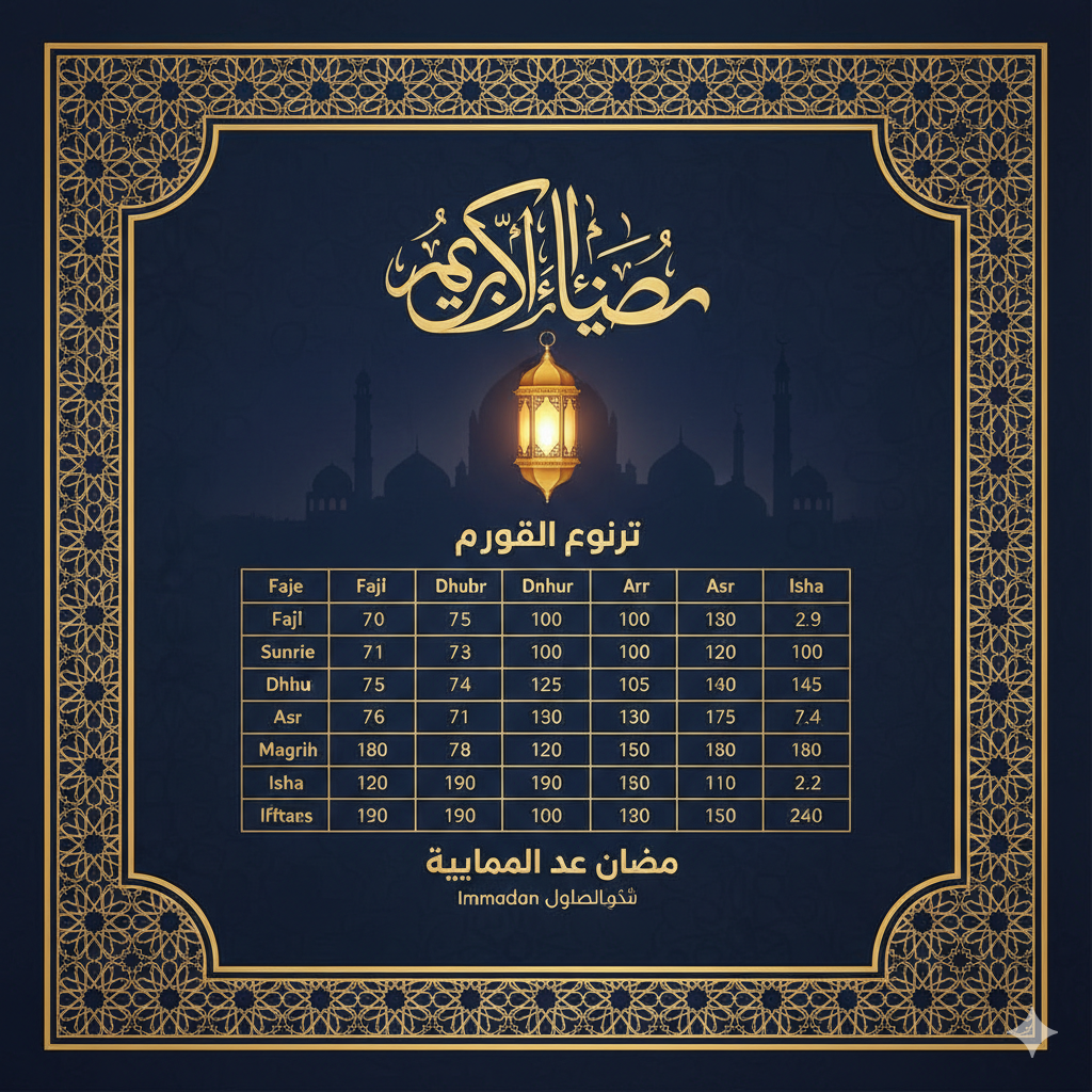 مقارنة تقنية بين هندسة البرومبت العشوائية والهندسة المنظمة لبناء هوية بصرية رمضانية متكاملة لعام 2026