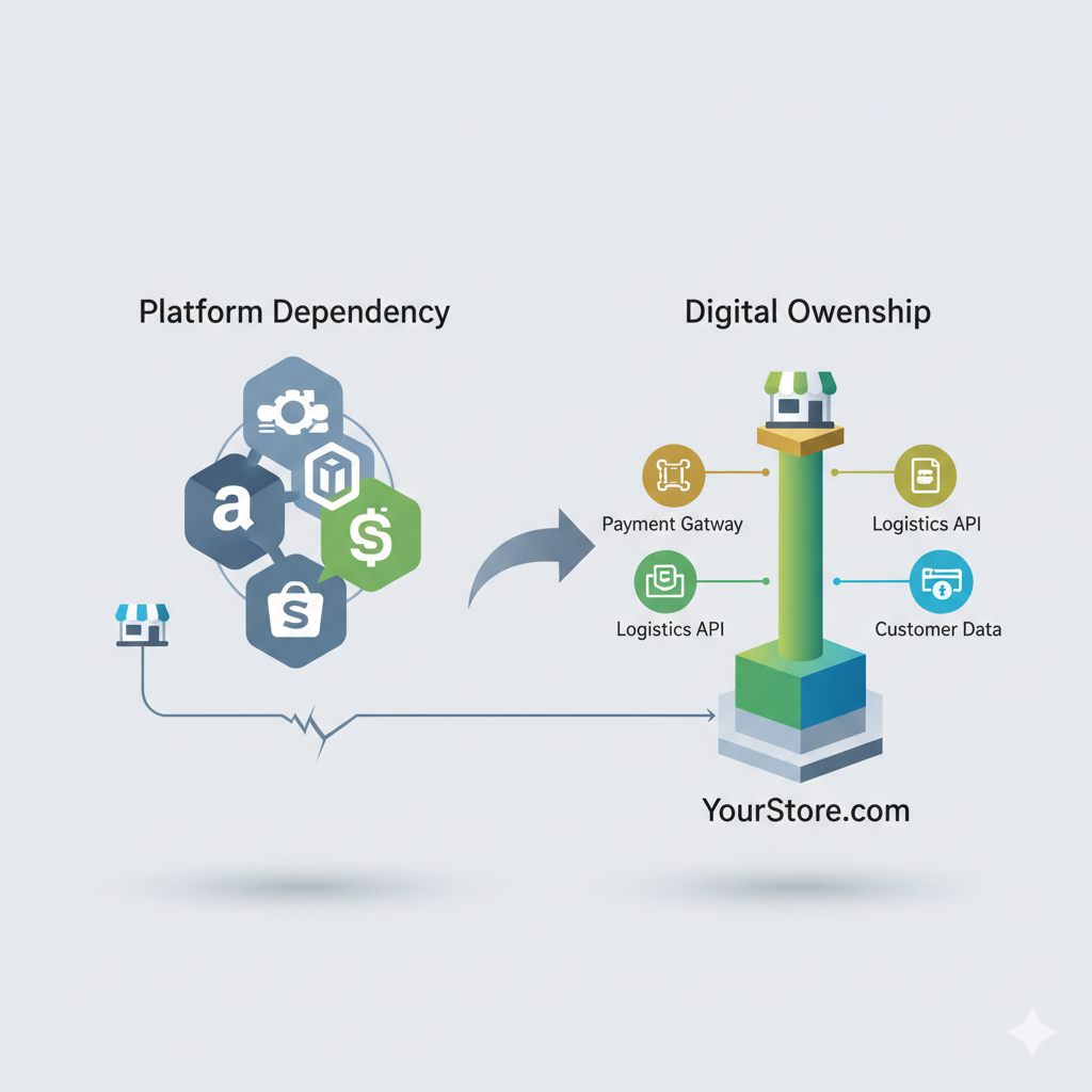 تكامل الأنظمة البرمجية API Integration في منصة تجار كوم لرفع الكفاءة التشغيلية