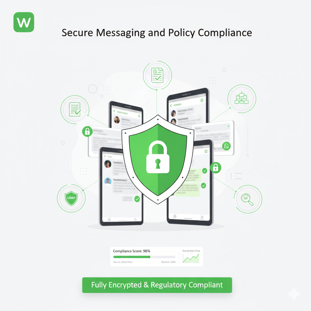 شرح معماري لربط نظام الـ CRM مع واجهة برمجة تطبيقات WhatsApp لضمان تدفق بيانات سلس وآمن