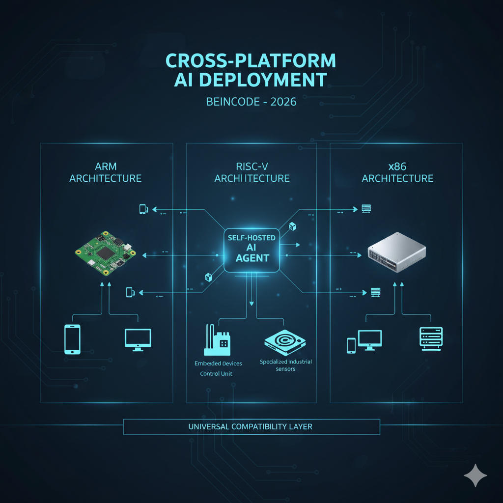 صورة توضح سهولة تثبيت وتشغيل أنظمة الوكلاء الذكية على الأجهزة الصغيرة لزيادة الإنتاجية
