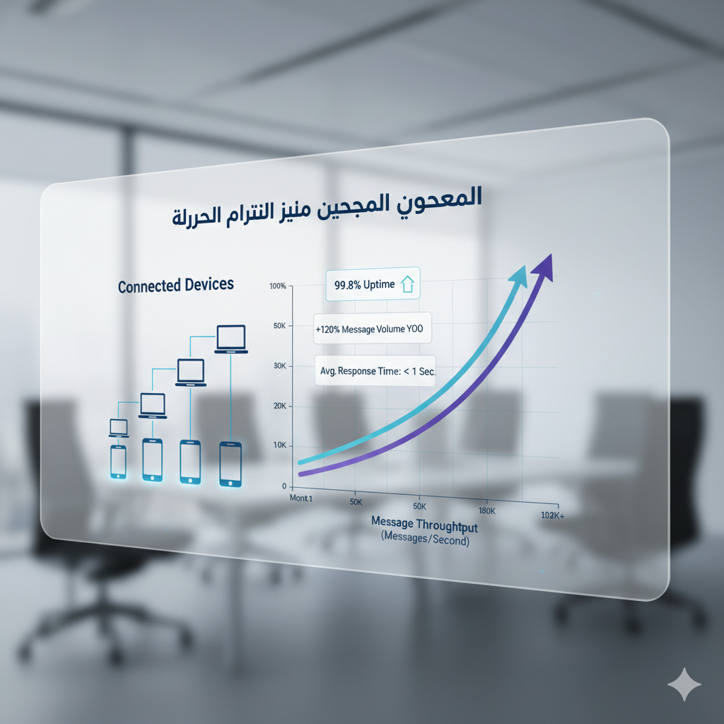 توضيح تقني لعملية Scaling Capacity وكيفية توزيع أحمال الرسائل على سيرفرات Whats360 لضمان استقرار العمليات